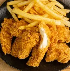 Chicken tenders with fries